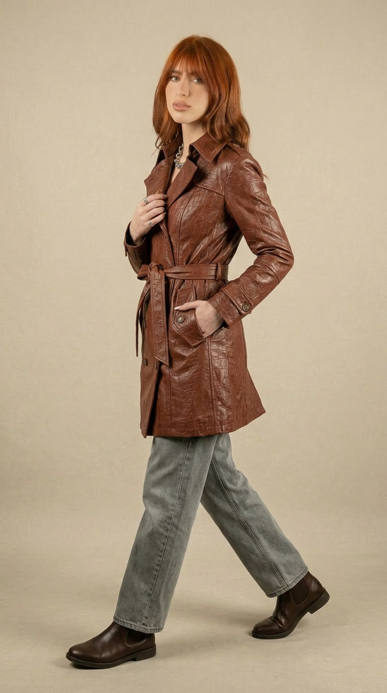 “Marchesa” stampa cocco cognac