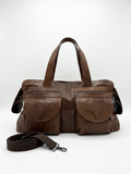 “Borsone Prestige” in Pelle di vitello pull invecchiato