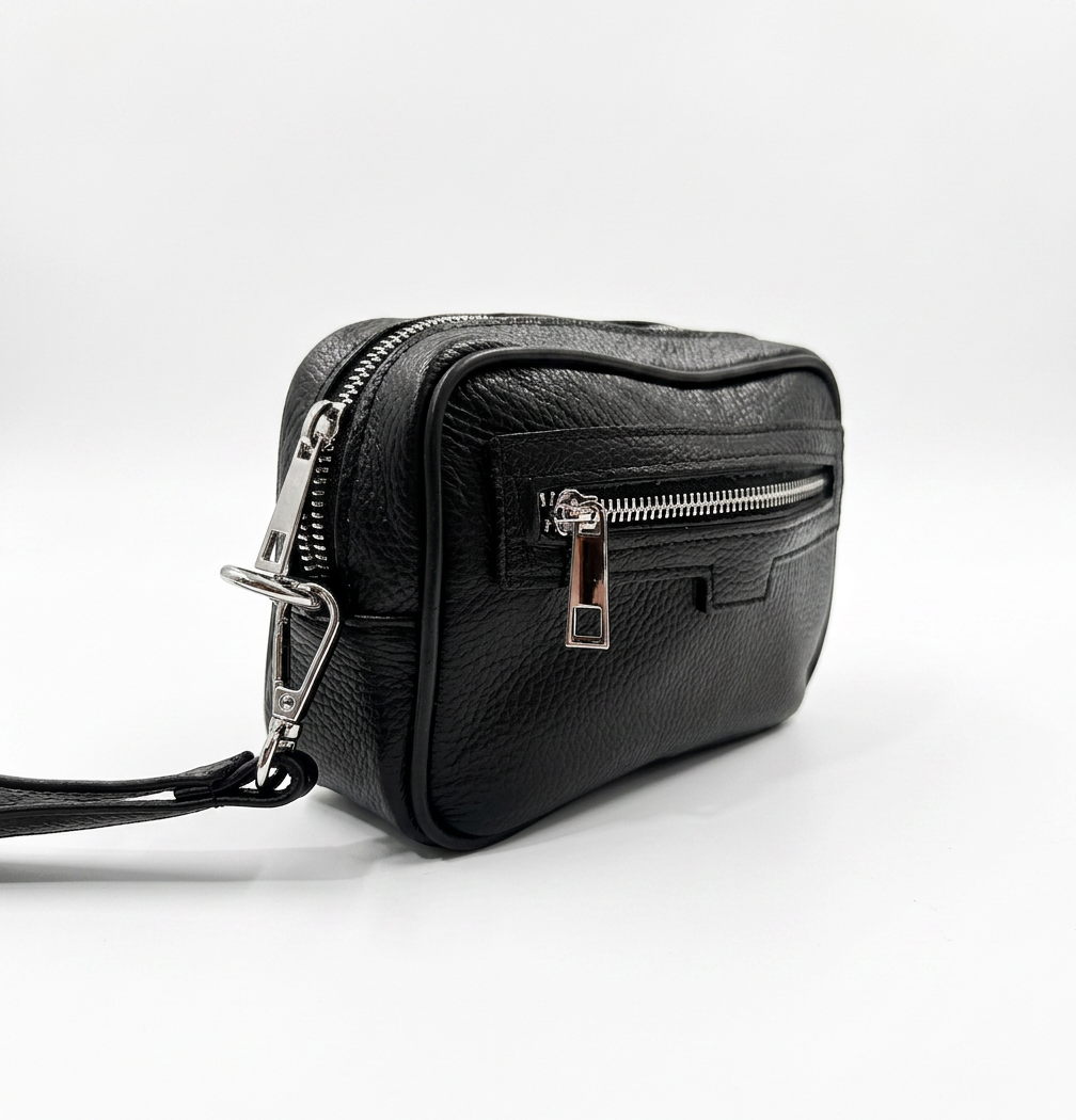 Odriam Pochette in vitello stampa dollaro
