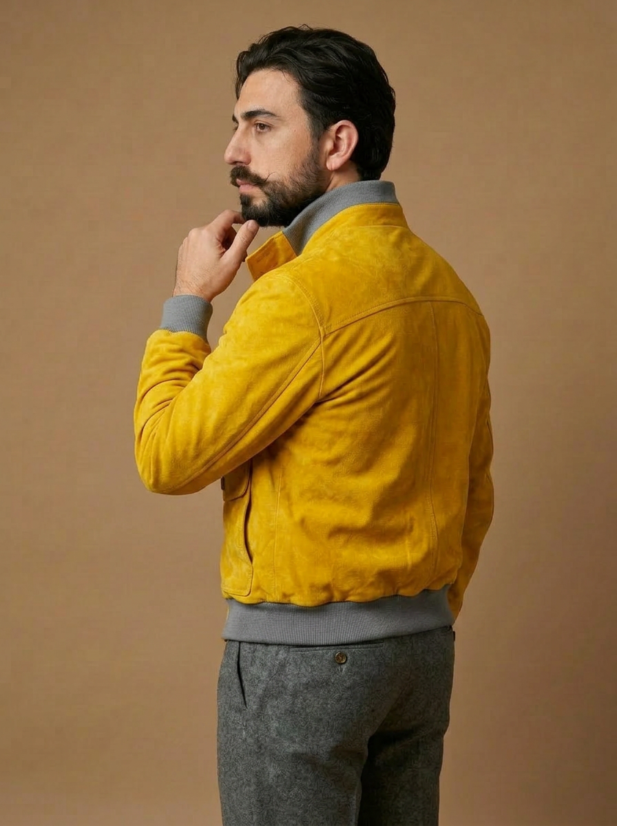 “Brera” in capra scamosciata Velour mimosa