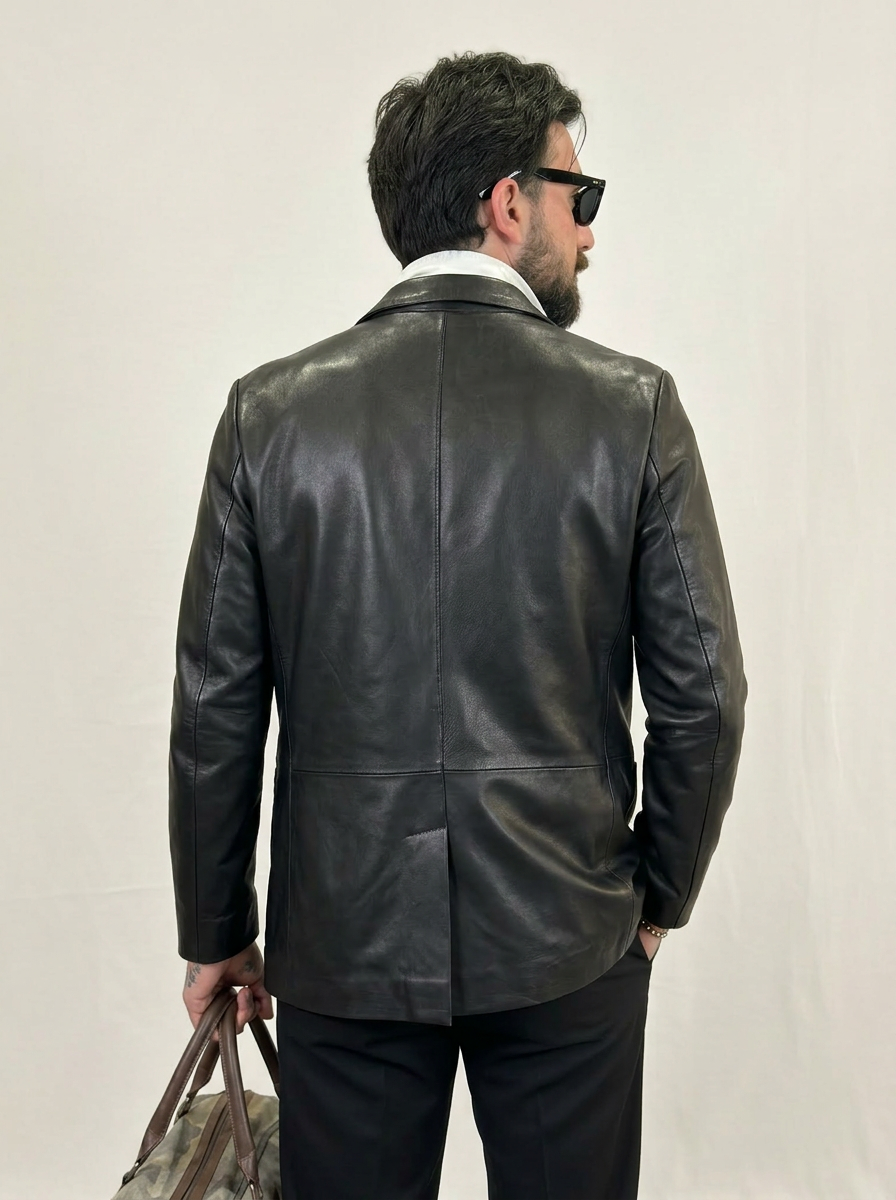 “Modena” Blazer in pelle Nappa Luxury