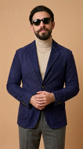 Blazer in camoscio uomo "Modena" — blu