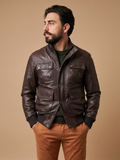 “Dakota Jacket” in Natural Lambskin