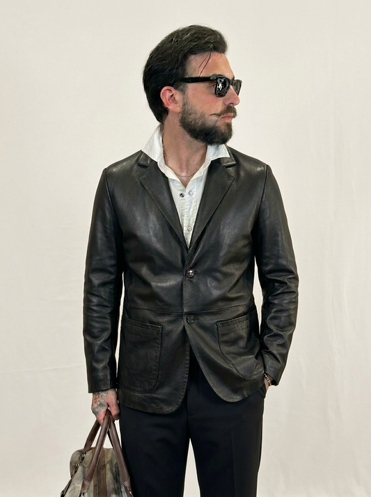 “Modena” Blazer in pelle Nappa Luxury