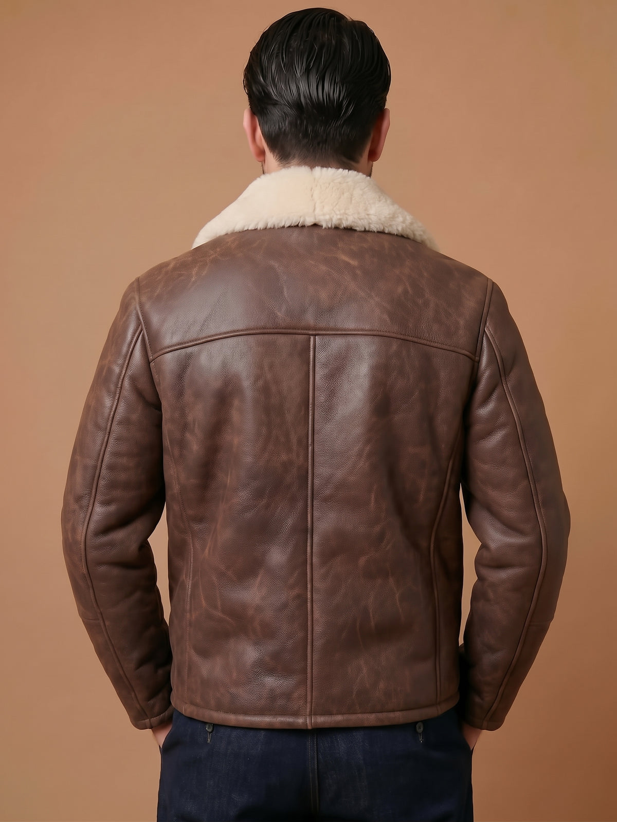 Giacca Aviatore Shearling Peacoat /Caban "Tesei"