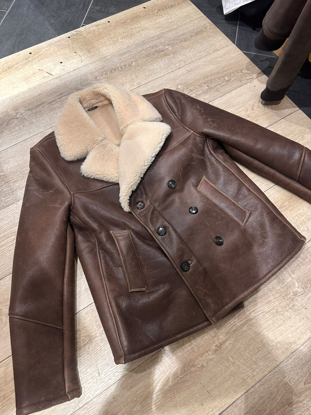 Giacca Aviatore Shearling Peacoat /Caban "Tesei"