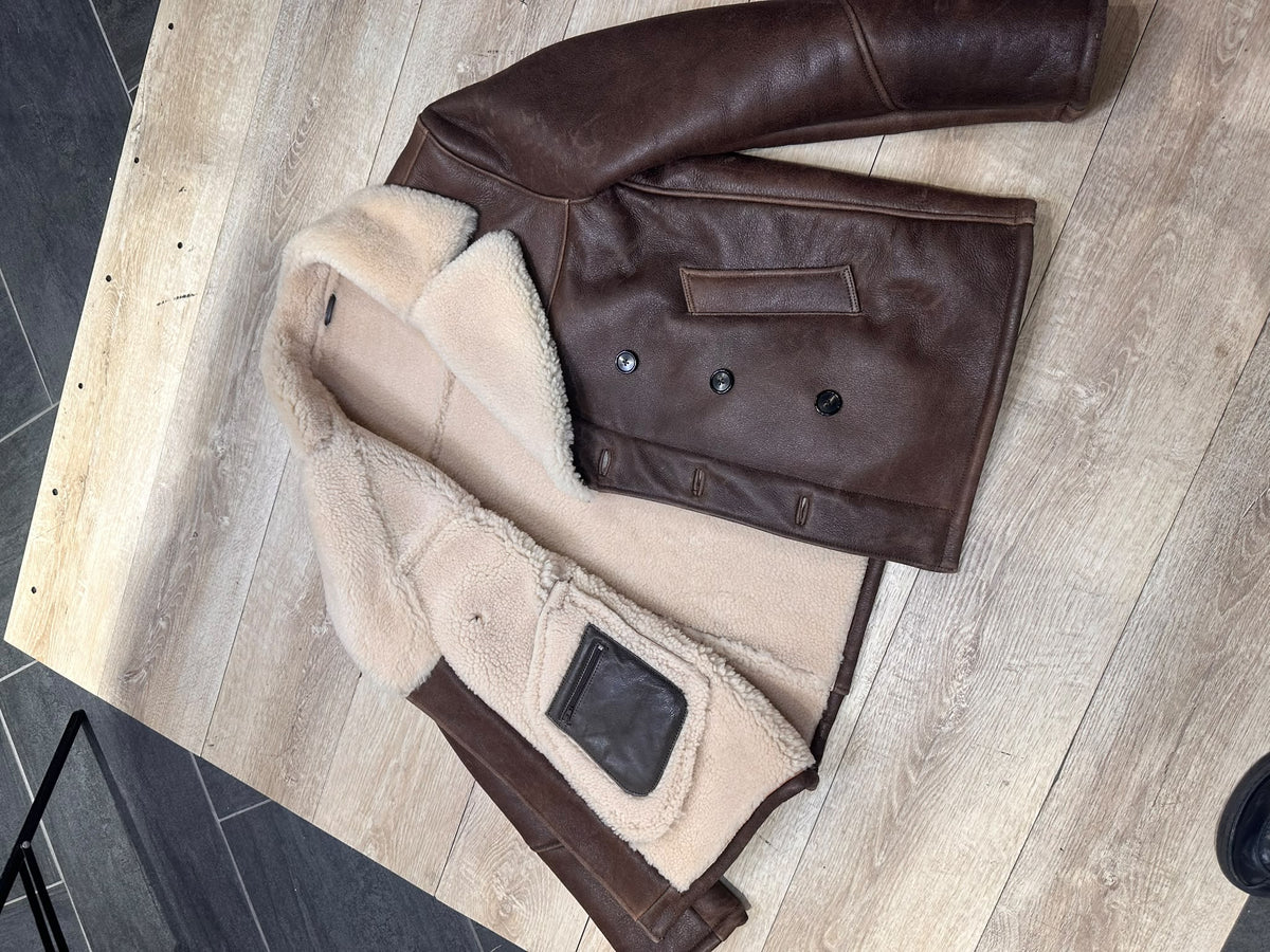 Giacca Aviatore Shearling Peacoat /Caban "Tesei"